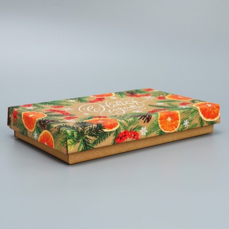 Folding box "Mandarin mood", 25.5 x 15 x 4 cm, New Year-2