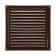 Ventilation grate Zein Lux RM2525KR, 250 x 250 mm, with a grid, metal, brown