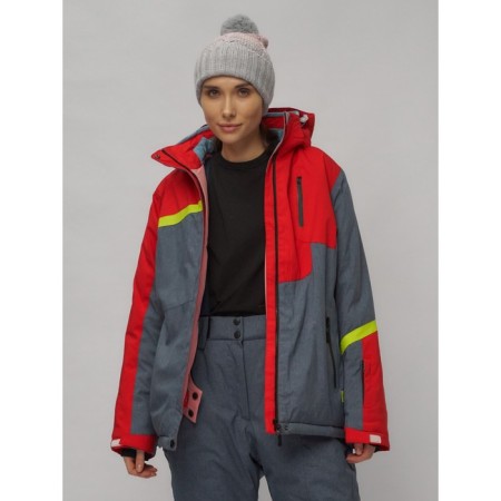 Ski suit female, size 52, red color-5