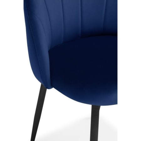 STULL OF A MARAL CARKASAS Logan Metal/velor, Black/Blue 48x52x82 cm-5