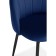 STULL OF A MARAL CARKASAS Logan Metal/velor, Black/Blue 48x52x82 cm