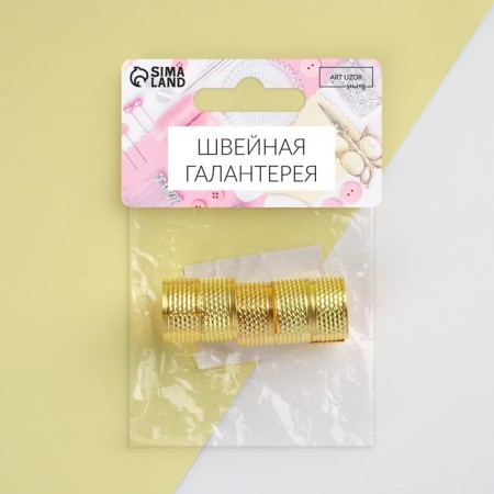 The rod-ring, dimensionless, 1.5 × 1.5 × 1 cm, 5 pcs, the color of the gold-3
