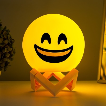 Night Smile Smile LED from batteries 3haa yellow 14x14x18 cm Risalux-2