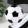 Levitative souvenir Light "Football" black ball d = 8.5 cm 17.5x8.5x17.5 cm