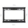 Kromax Ideal-5 bracket, fixed, 15-47 ", up to 35 kg, 20 mm from the wall, black
