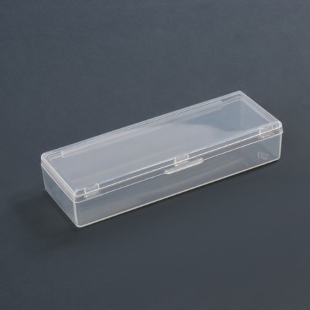 Organizer for storage, with a lid, 1 section, size 9.3 × 3.1 × 1.6 cm, the color is transparent-3