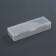 Organizer for storage, with a lid, 1 section, size 9.3 × 3.1 × 1.6 cm, the color is transparent