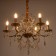 Vita chandelier 6x40W E14 gold 58x58x50 (88) cm