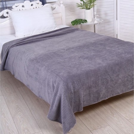 Placed Kolette, 200x220cm, Gray, Velsoft 270g/m, polyester