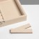 Standing for jewelry "Casket", 7 stripes, 3 cells, 20 × 15 × 4.5, beige color