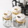 Glass spices on a stand on the Magistro “White Marble” stand, 6 pcs, white color