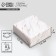 Box for jewelry, packaging, “marble”, 7.5 x 7.5 x 3 cm