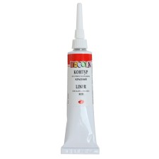Cut on glass and ceramics 18 ml, ZHK Decola, red, (5303331)