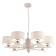 Suspended chandelier Citilux "Tilda" CL469170, 76x76x30 cm, 7x75W, E27, white color