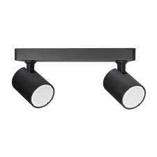 Светильник потолочный Crystal Lux, Clt 017 1400/132, GU10, 2х50 Вт, 11,2х25х6 см, цвет чёрный