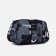 Cosmetic bag with lightning, black/gray color