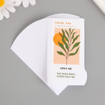 Sticker Paper Gratitude "Sun with a branch" set of 50 pcs 10x5 cm