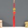 Plastic suspension, textiles "Cat Mani-Neko with a flashlight" 2.8x2.8x28 cm