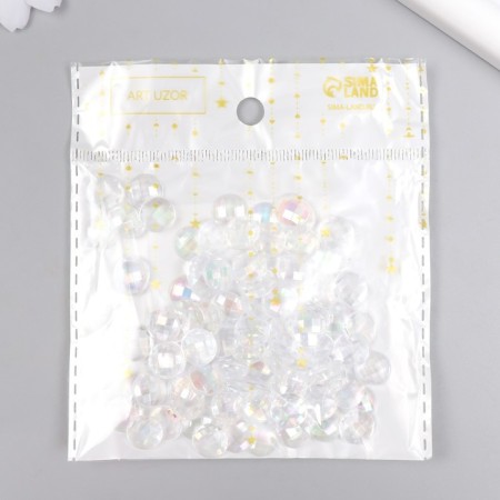 Decor for creativity Plastic "Run round with faces. Palacean" set 100 pcs 1x1 cm-3