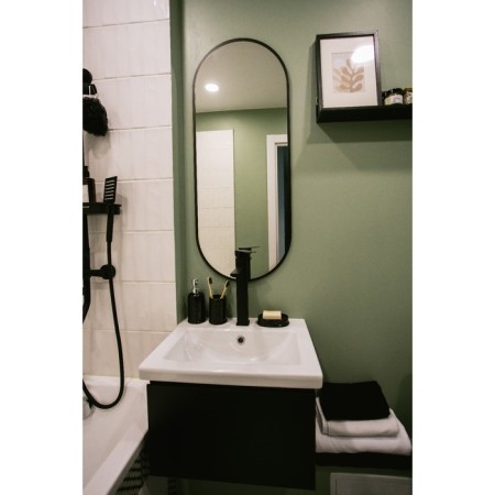 Savanna Bathroom Accessories set, 3 items (soap dish, soap dispenser 400 ml, glass), black color-9