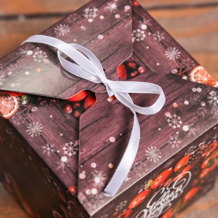 Folding box "Mandarins" 12 x 12 x 12 cm-2