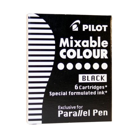 Ink cartridge Pilot, set of 6 pieces for Parallel Pen (calligraphy), black-1