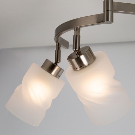Ceiling chandelier Citilux "Astro" CL125142, 74x74x37 cm, 4x75W, e27, gray color-7
