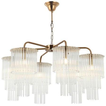 Suspended chandelier Imposio 6xe14 40w, size 80x80x61-150 cm, bronze color