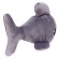 Soft toy "Shark", gray color, 15 cm