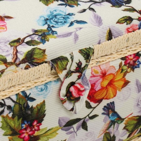 Casket for needlework "Birds in the Pink Garden" 19x26x14.5 cm-1