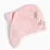 A tile for drying hair Ethel "Cute" color pink, 65x25 cm, 100% p/e