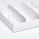 Packaging with a transparent lid under 3 eclairs, white 13.5x13.5x6 cm