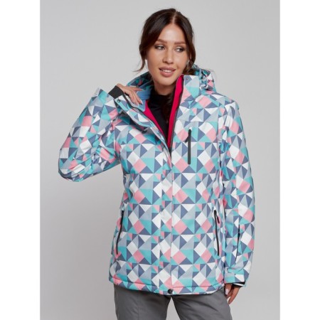 Ski jacket women's, size 48, gray color-6
