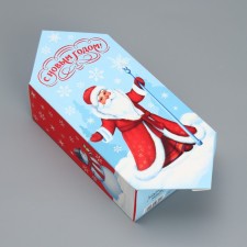 The prefabricated box - the fortress of the Happy New Year, 9.3 x 14.6 x 5.3 cm, New Year