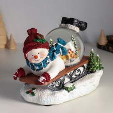 Souvenir polystone water ball Music, light 