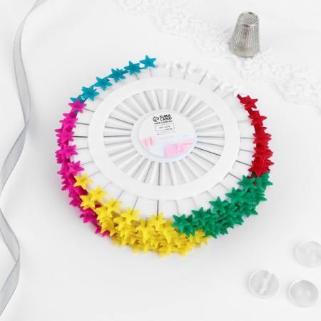 Kvivating pins "Zvezda", 55 mm, 30 pcs, color mix-4
