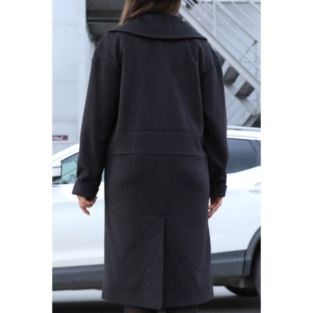 Female coat, size 42, black color-13