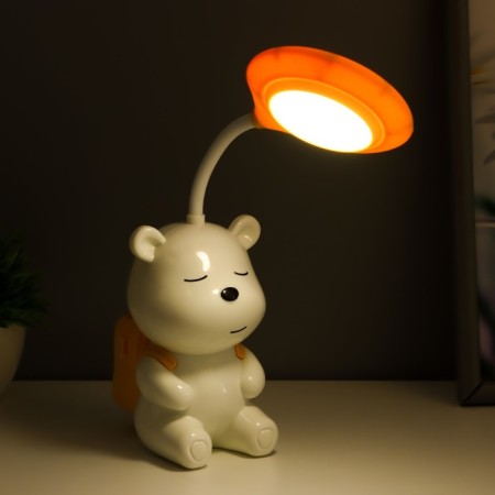 Night "Bear" LED 2W USB battery is white-yellow 22x13x7 cm Risalux-1