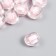 Plastic beads "Ball ribbed - internal color pink" set 20 g 1.2x1.1 cm