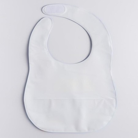 Bibslate for feeding the "boat" waterproof on Velcro, with a pocket, soft-4