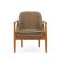 Warm Vibes living room chair, beech frame, polyester fabric, olive khaki color