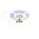 LED ceiling LED Ambrella Acrylica Original FA3844, 102W, LED, white color