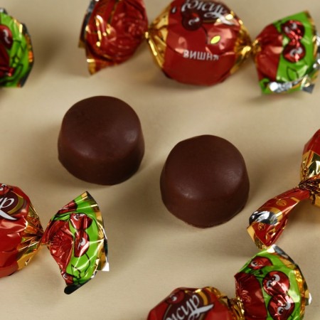 Chocolate sweets "March 8", with cherry filling, 60 g.-2