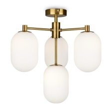 Suspended lamp Freya FR1012PL-04BS Sharlot, 430x430x425 mm, G9, 4x28W, brass color