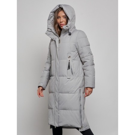 Coat insulated winter female, size 42, color gray-5