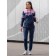 Female -ISEE sports suit, size 44, blue color, pink