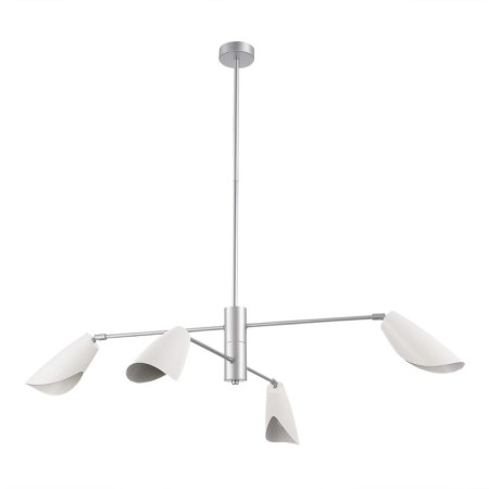 Suspended EVOLUCE lamp. Sle1254-103-04. Alton. 4x60 W, E14, 127.5x127.5x108.1 cm, silver color