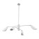 Suspended EVOLUCE lamp. Sle1254-103-04. Alton. 4x60 W, E14, 127.5x127.5x108.1 cm, silver color
