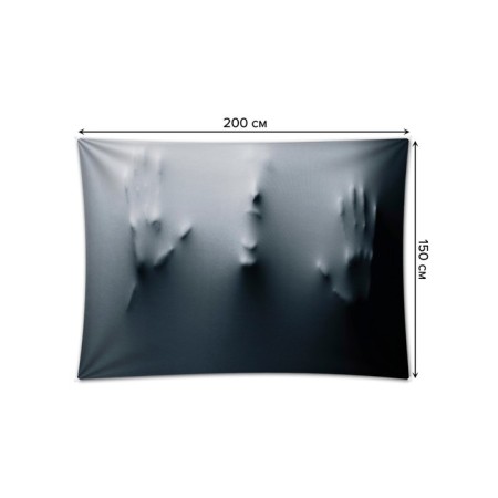 Decorative panel with photo printing "The terrible appearance", horizontal, size 150x200 cm-1