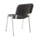 Eco -leather chair black, chrome paint